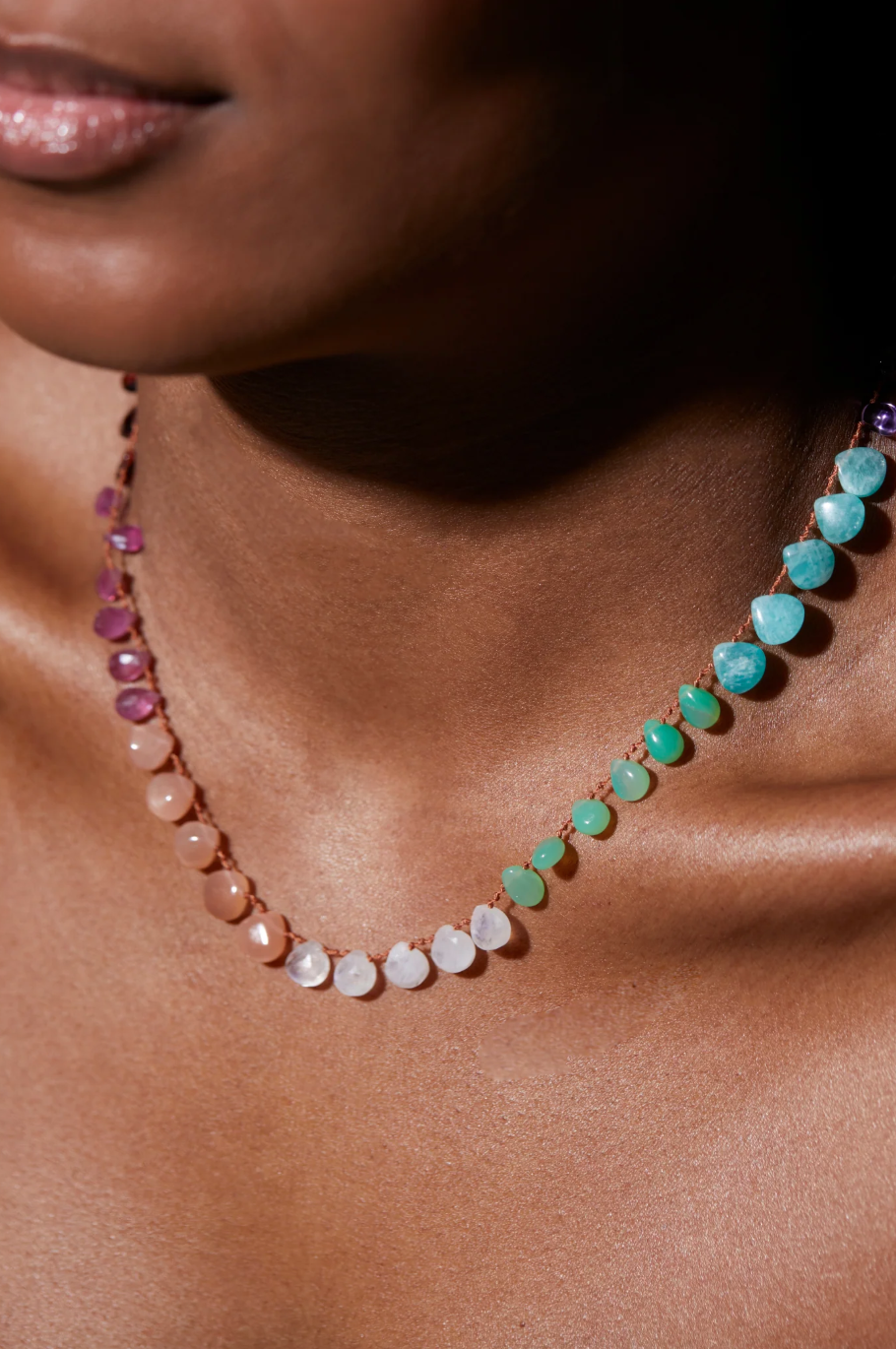 Rainbow Bead Necklace